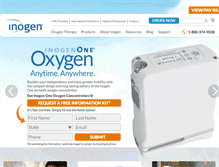 Tablet Screenshot of inogen.com